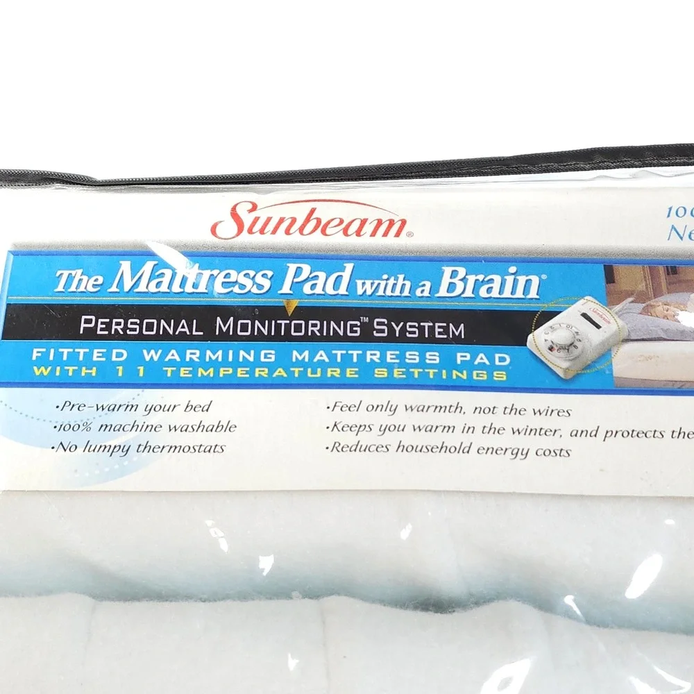 NIB VTG  Sunbeam Heated Mattress Pad 